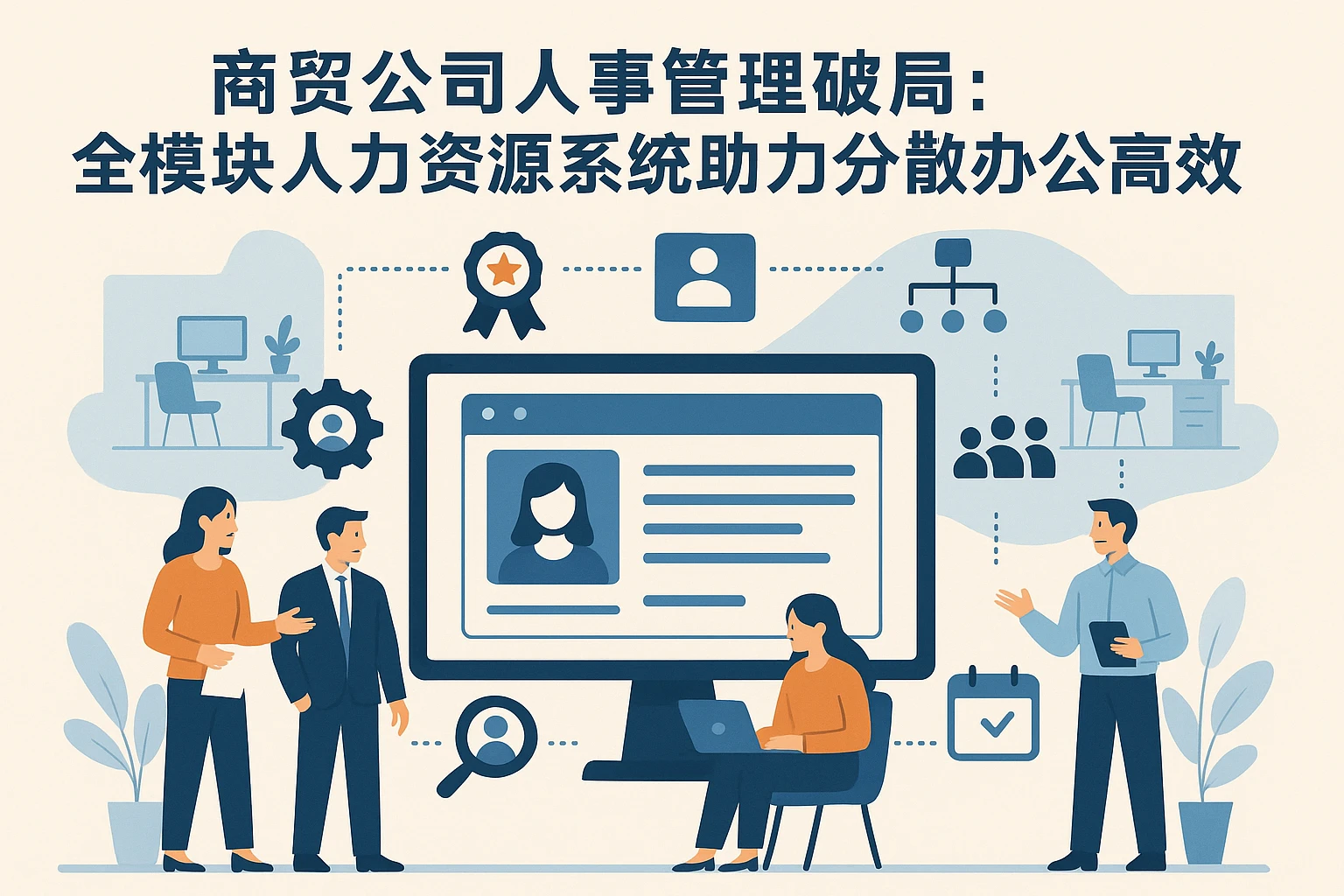 商贸公司人事管理破局：全模块人力资源系统助力分散办公高效运营