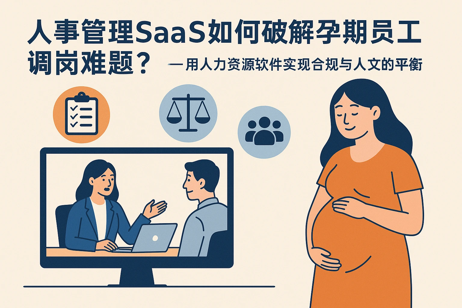 人事管理SaaS如何破解孕期员工调岗难题？——用人力资源软件实现合规与人文的平衡