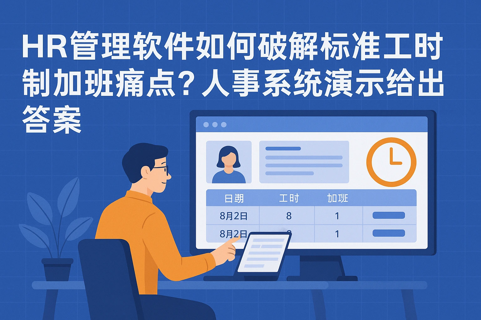 HR管理软件如何破解标准工时制加班痛点？人事系统演示给出答案