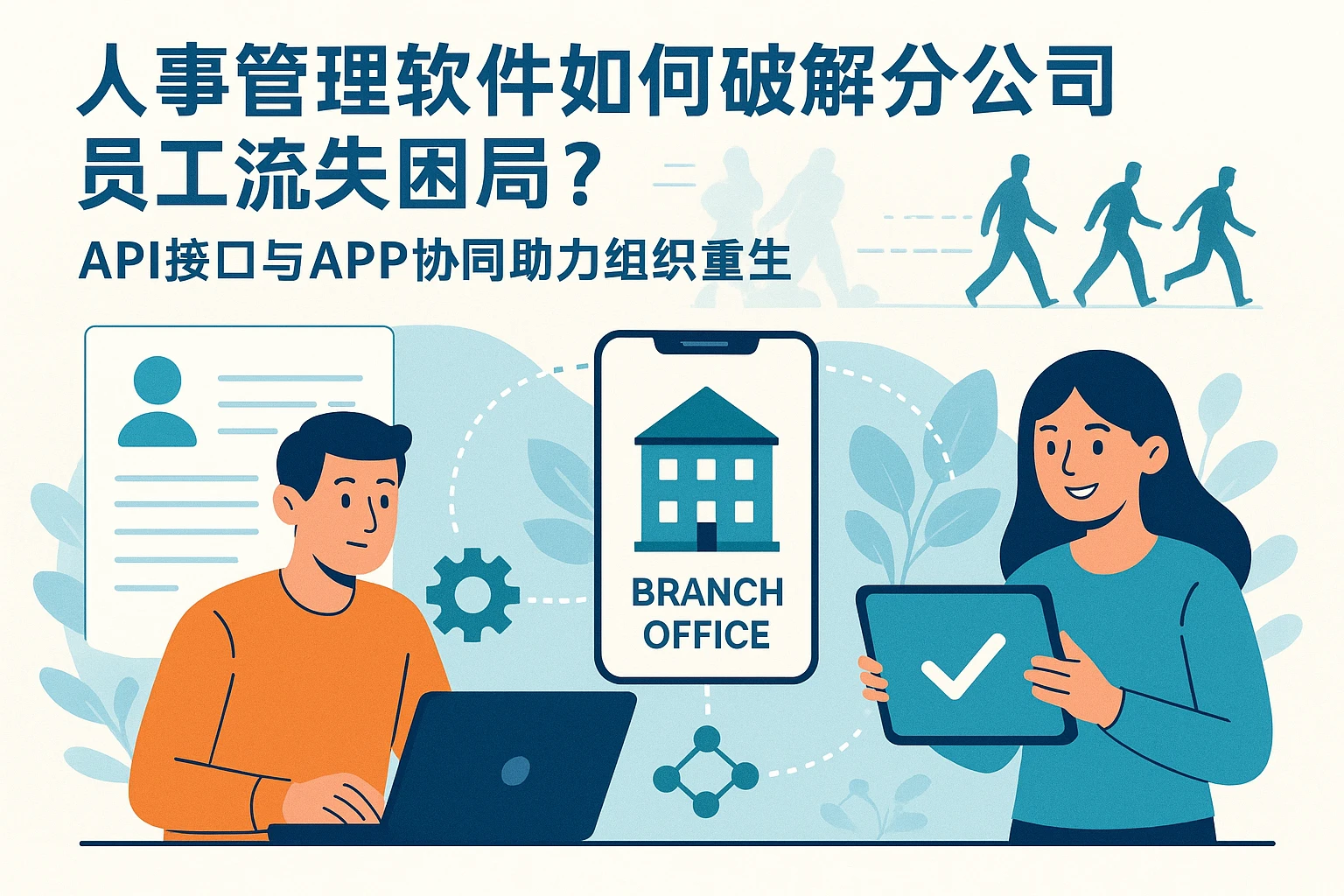 人事管理软件如何破解分公司员工流失困局？API接口与APP协同助力组织重生