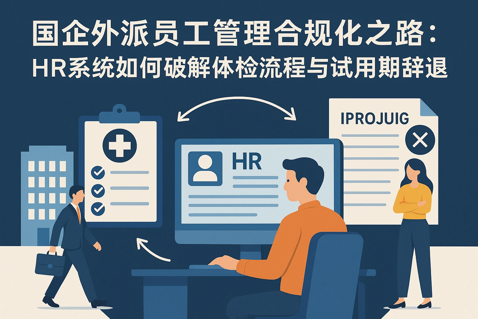 国企外派员工管理合规化之路：HR系统如何破解体检流程与试用期辞退痛点？