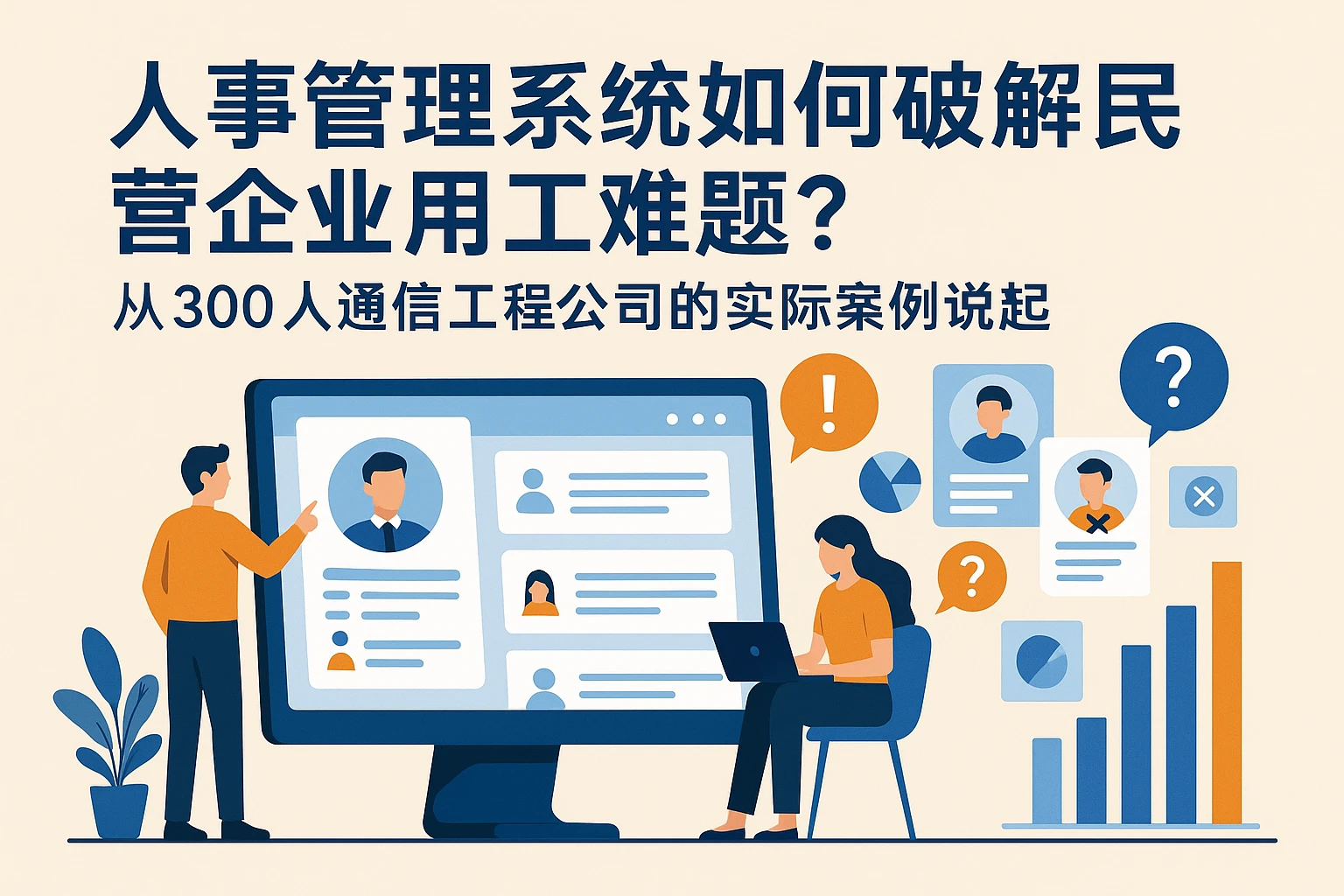 人事管理系统如何破解民营企业用工难题？从300人通信工程公司的实际案例说起