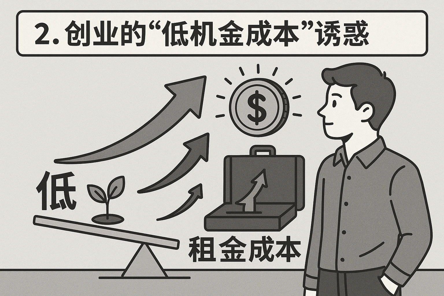 2. 创业的“低机会成本”诱惑