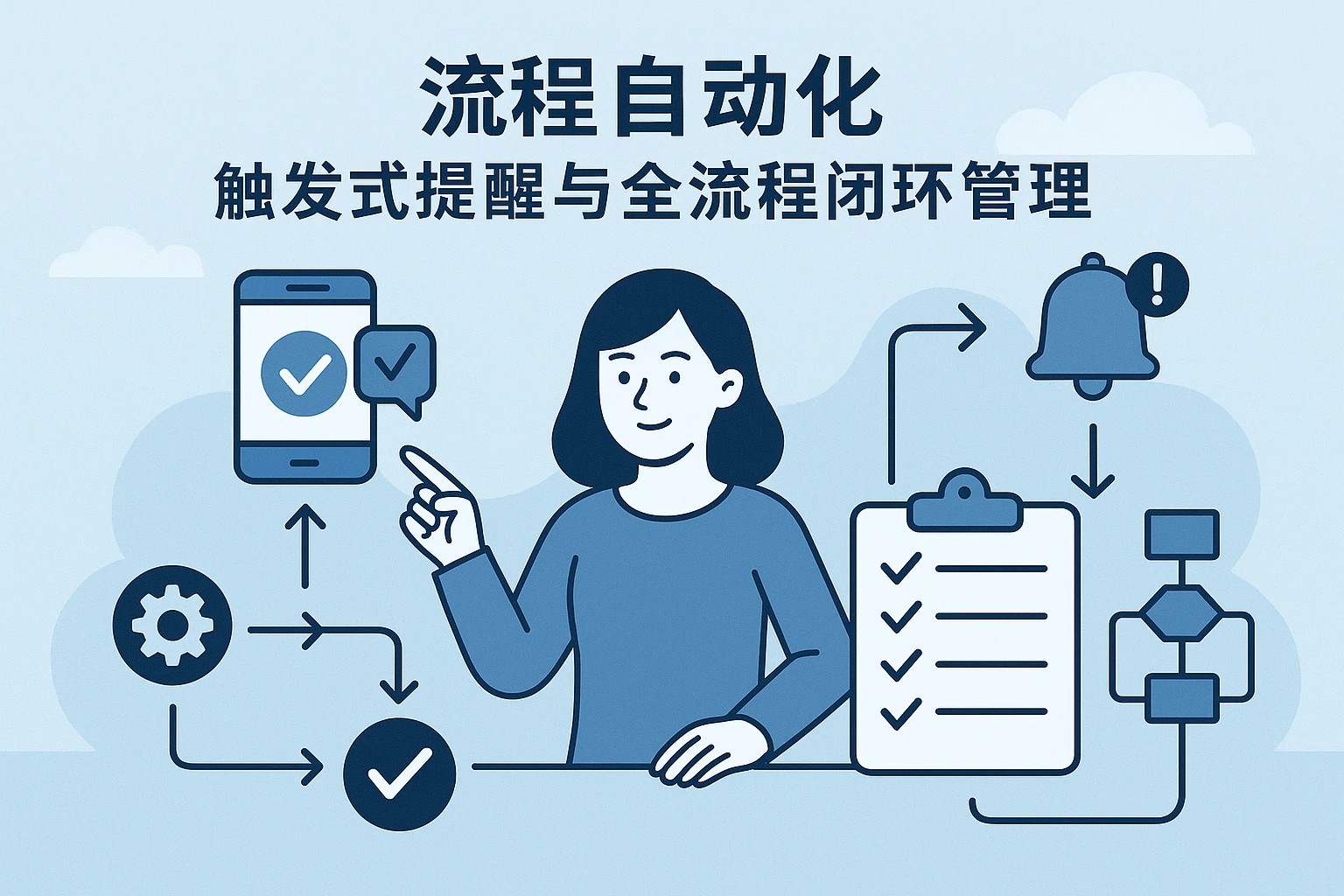 2. 流程自动化：触发式提醒与全流程闭环管理