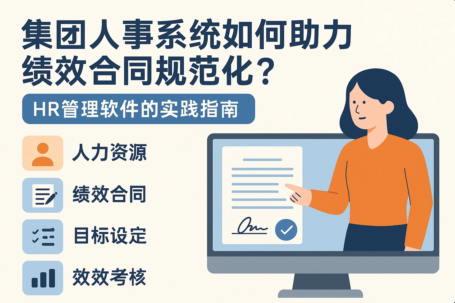 集团人事系统如何助力绩效合同规范化？HR管理软件的实践指南