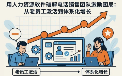 用人力资源软件破解电话销售团队激励困局：从老员工激活到体系化增长