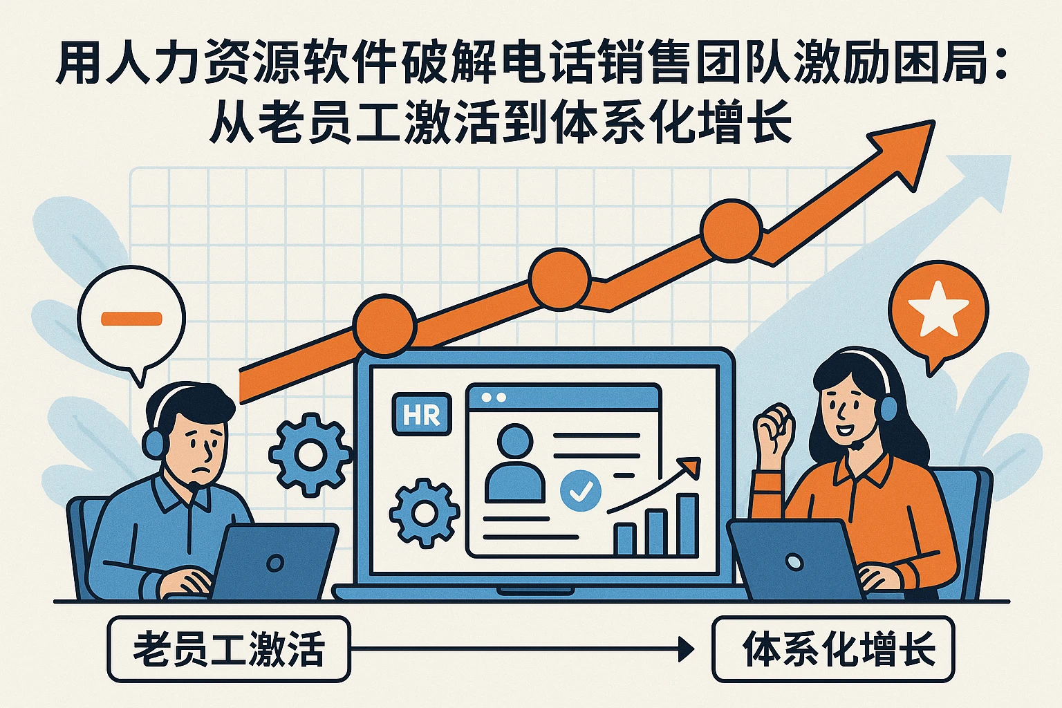 用人力资源软件破解电话销售团队激励困局：从老员工激活到体系化增长