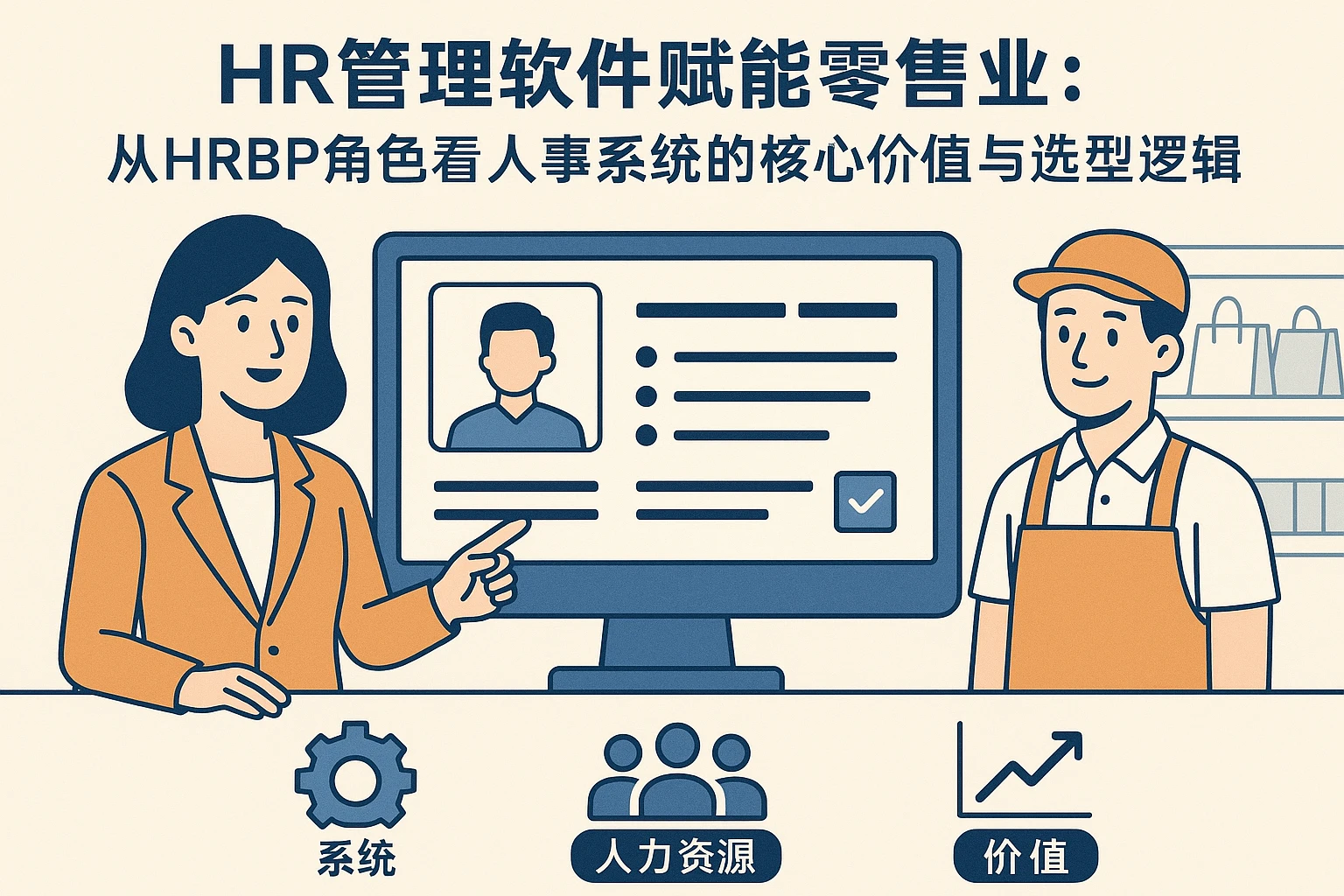 HR管理软件赋能零售业：从HRBP角色看人事系统的核心价值与选型逻辑