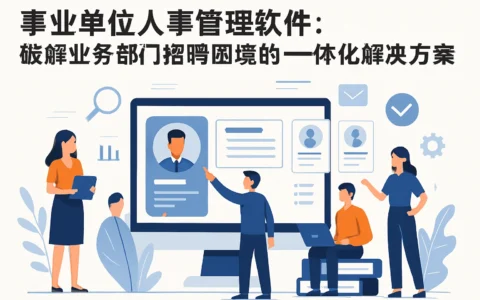 事业单位人事管理软件：破解业务部门招聘困境的一体化解决方案
