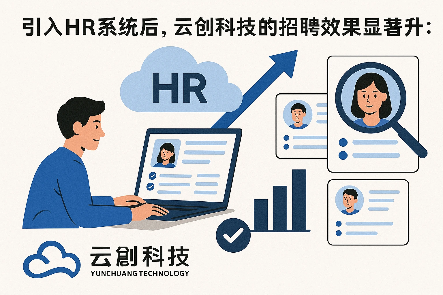 引入HR系统后，云创科技的招聘效果显著提升：