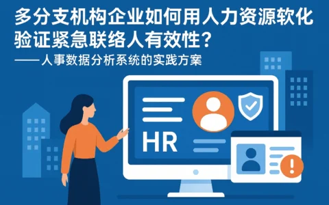 多分支机构企业如何用人力资源软件验证紧急联络人有效性？——人事数据分析系统的实践方案