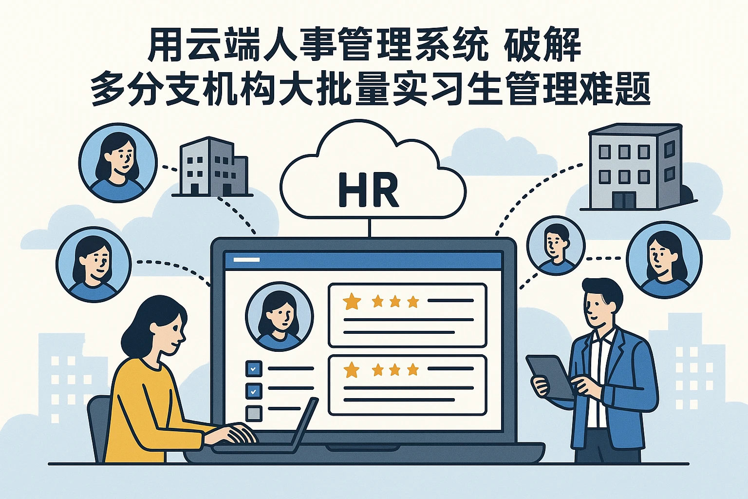 用云端人事管理系统破解多分支机构大批量实习生管理难题