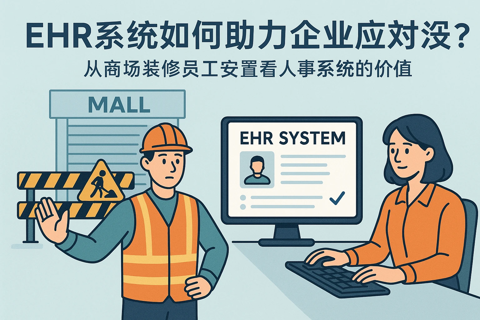 EHR系统如何助力企业应对突发情况？从商场装修员工安置看人事系统的价值