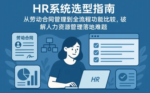 HR系统选型指南：从劳动合同管理到全流程功能比较，破解人力资源管理落地难题