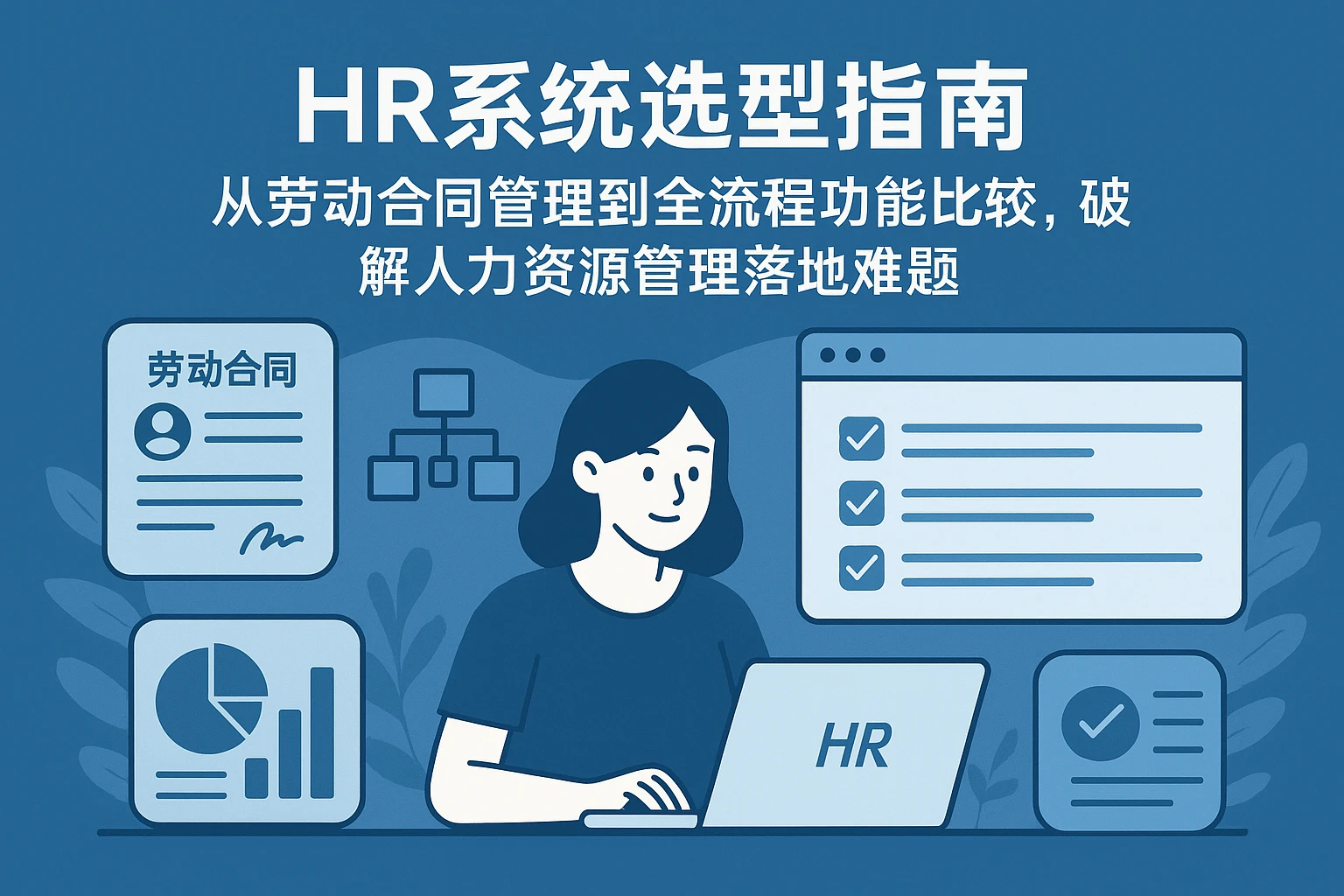 HR系统选型指南：从劳动合同管理到全流程功能比较，破解人力资源管理落地难题