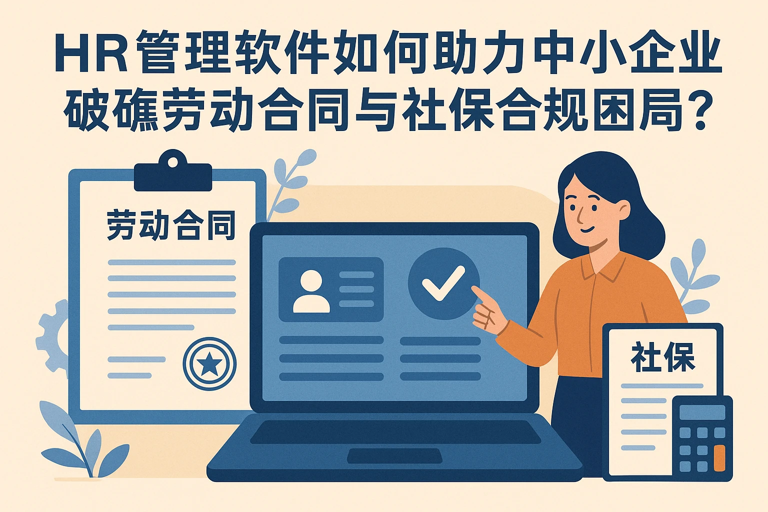 HR管理软件如何助力中小企业破解劳动合同与社保合规困局？