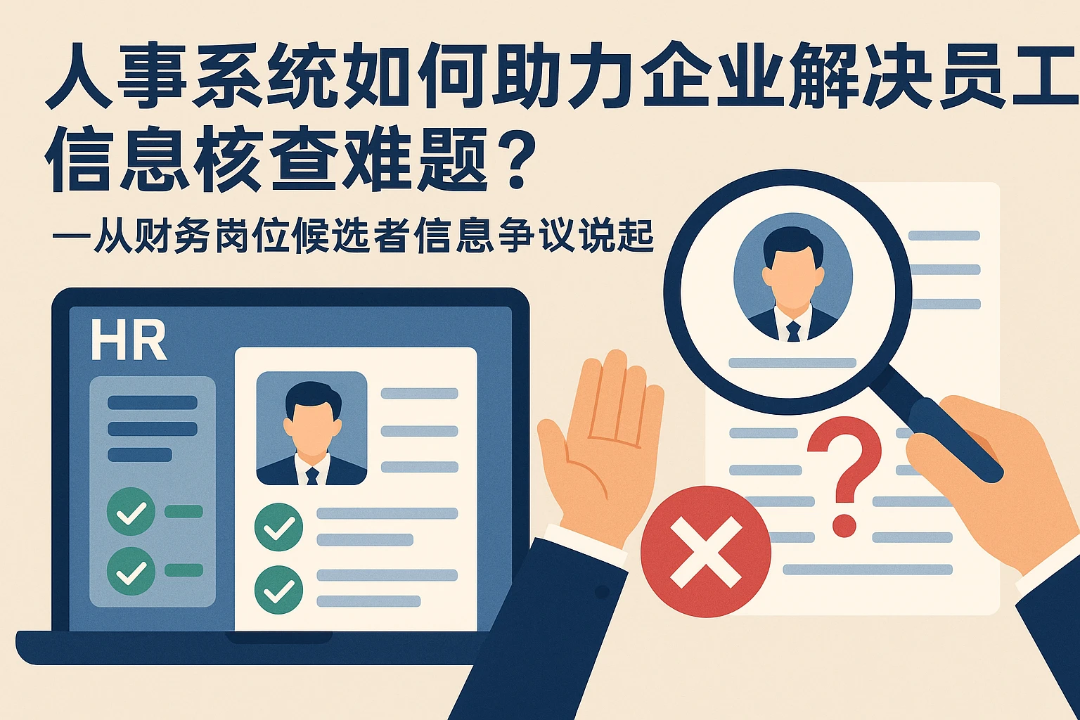 人事系统如何助力企业解决员工信息核查难题？——从财务岗位候选者信息争议说起