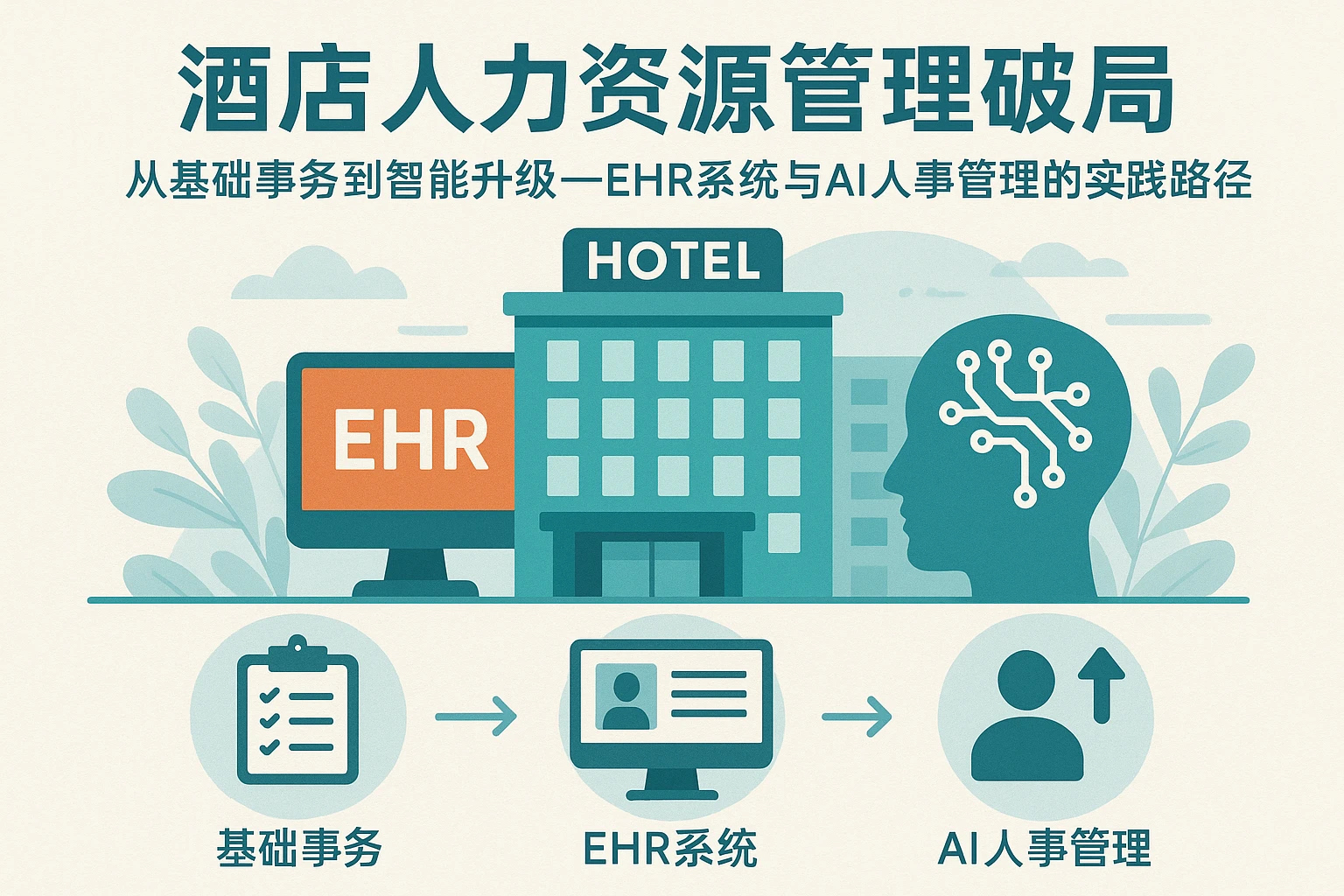 酒店人力资源管理破局：从基础事务到智能升级——EHR系统与AI人事管理的实践路径