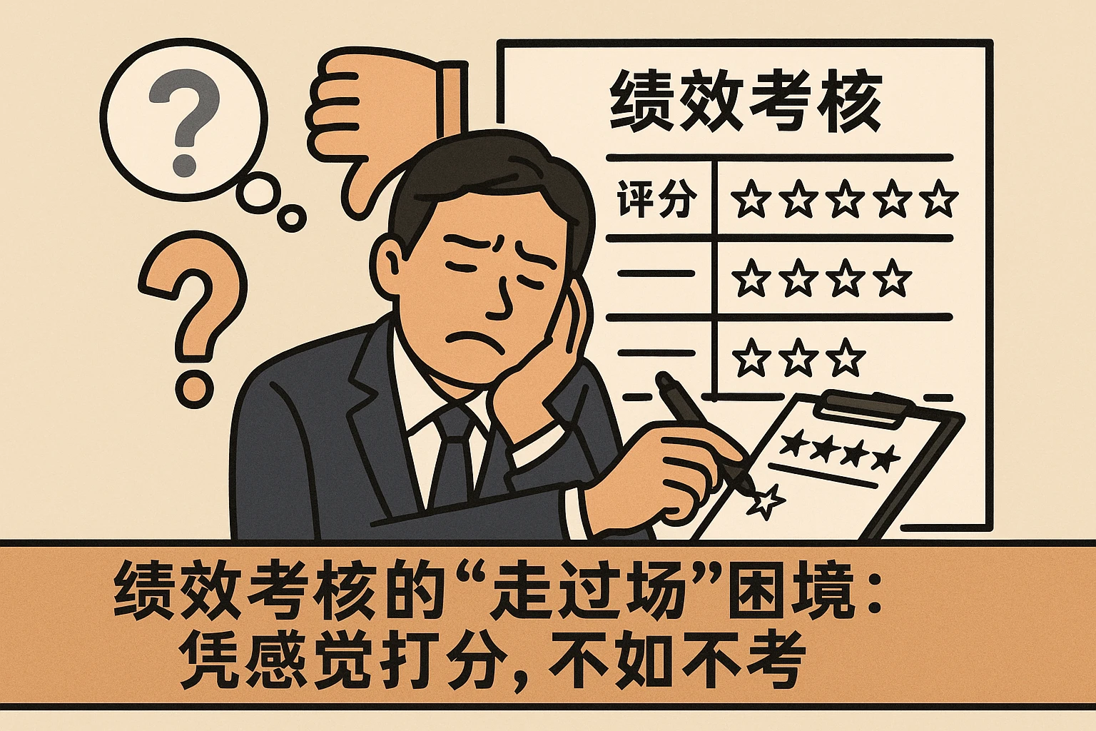 2. 绩效考核的“走过场”困境：凭感觉打分，不如不考