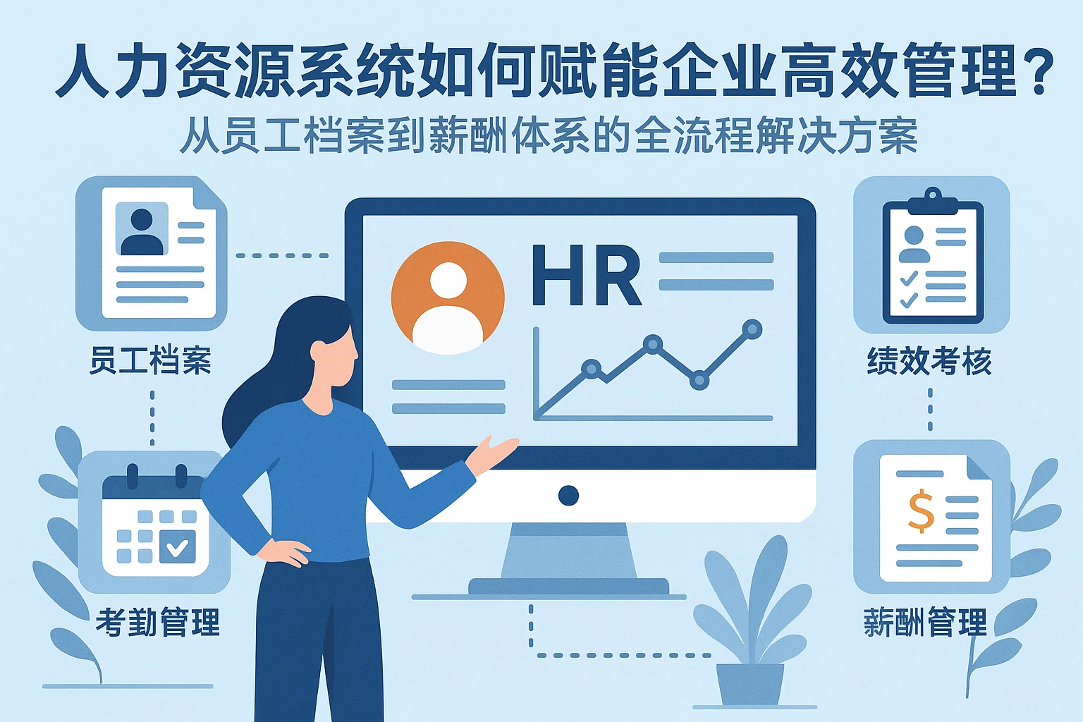 人力资源系统如何赋能企业高效管理？从员工档案到薪酬体系的全流程解决方案