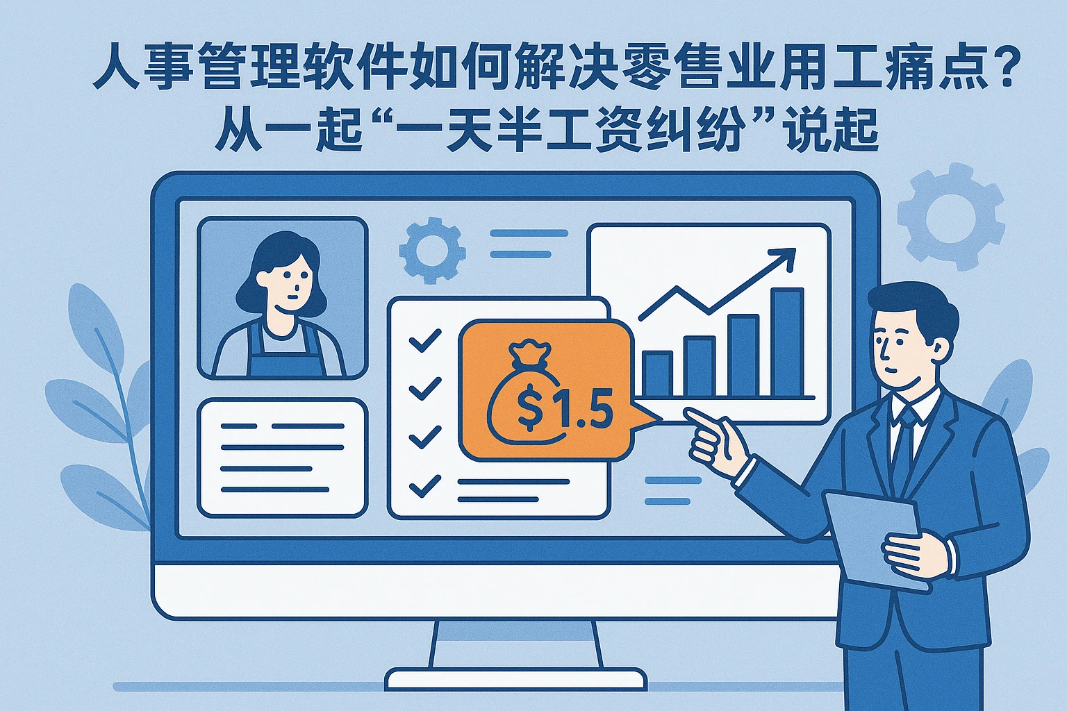 人事管理软件如何解决零售业用工痛点？从一起“一天半工资纠纷”说起