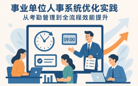 事业单位人事系统优化实践：从考勤管理到全流程效能提升