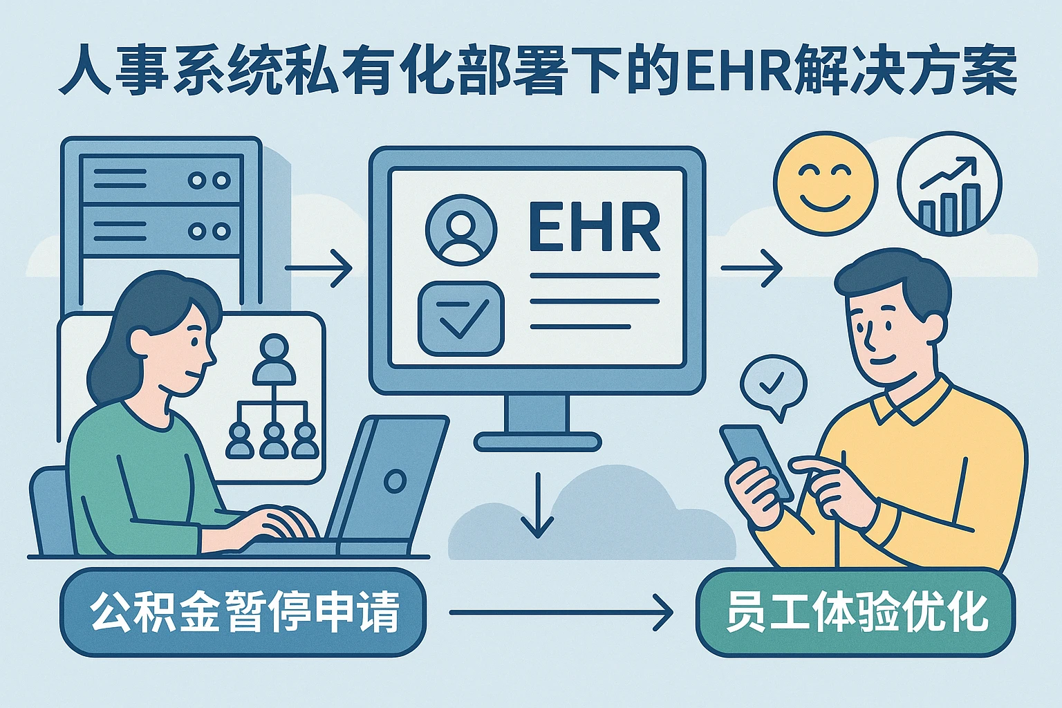 人事系统私有化部署下的EHR解决方案：从公积金暂停申请到员工体验优化