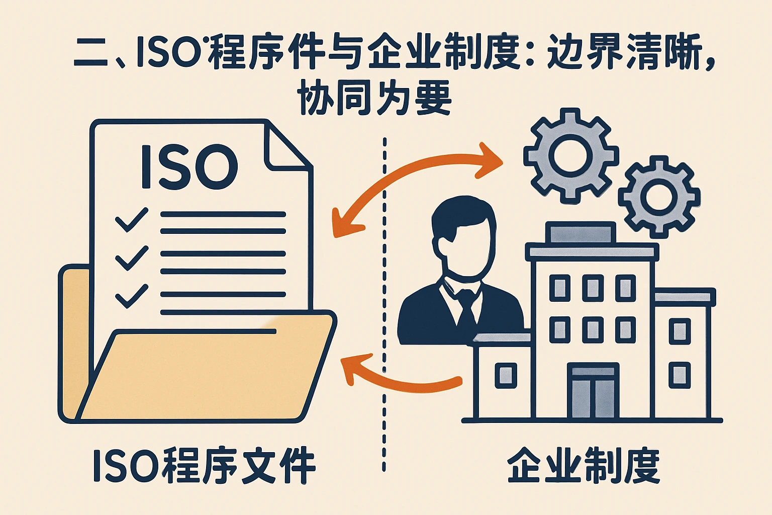 二、ISO程序文件与企业制度：边界清晰，协同为要