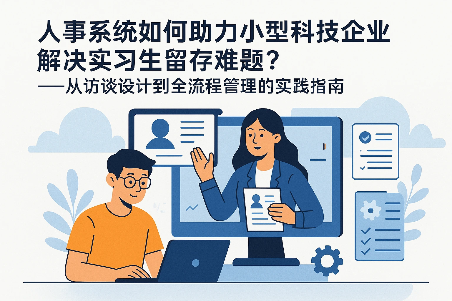 人事系统如何助力小型科技企业解决实习生留存难题？——从访谈设计到全流程管理的实践指南