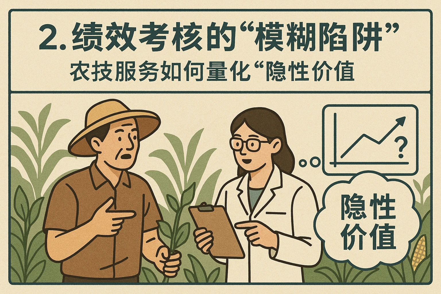2. 绩效考核的“模糊陷阱”：农技服务如何量化“隐性价值”