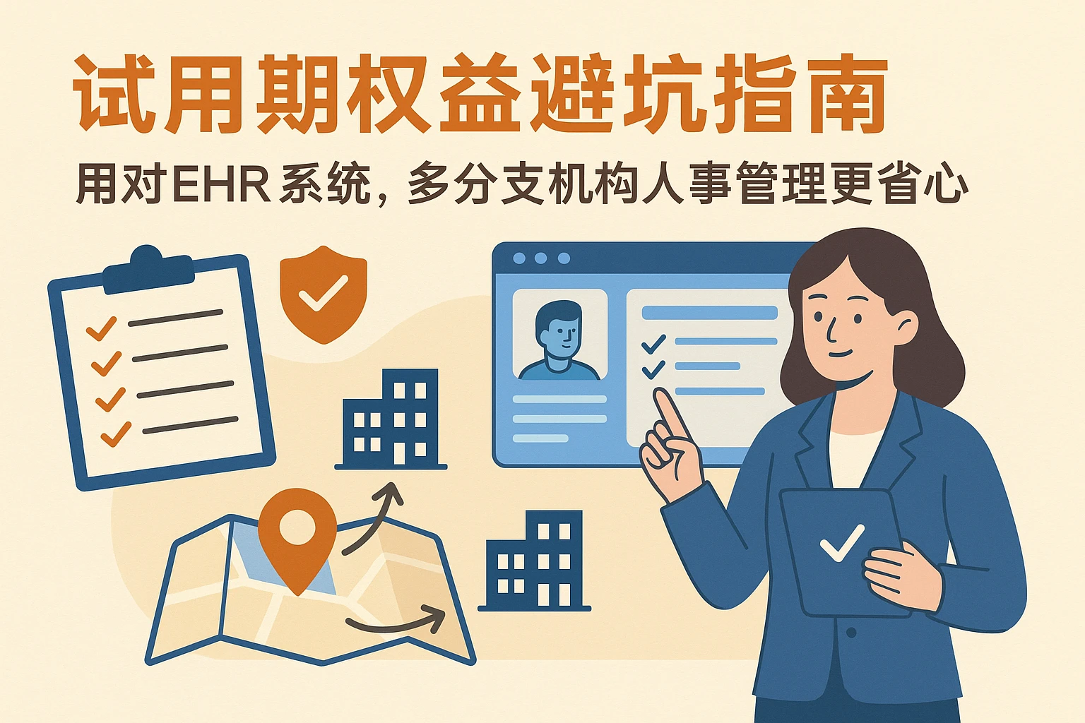 试用期权益避坑指南：用对EHR系统，多分支机构人事管理更省心