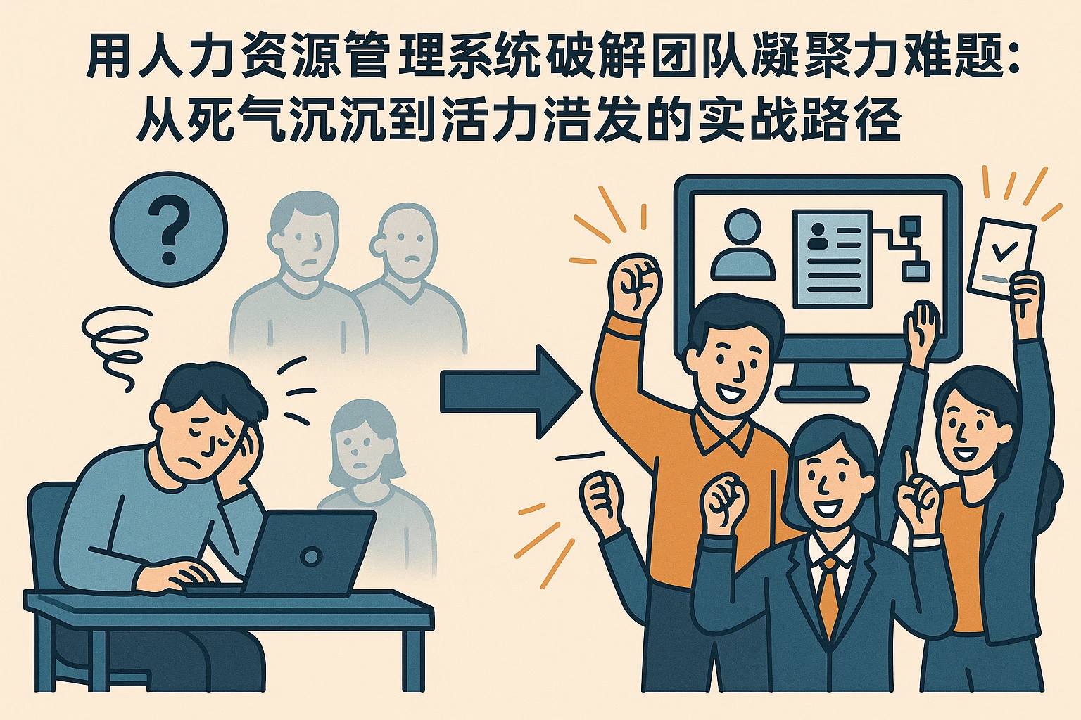 用人力资源管理系统破解团队凝聚力难题：从死气沉沉到活力迸发的实战路径