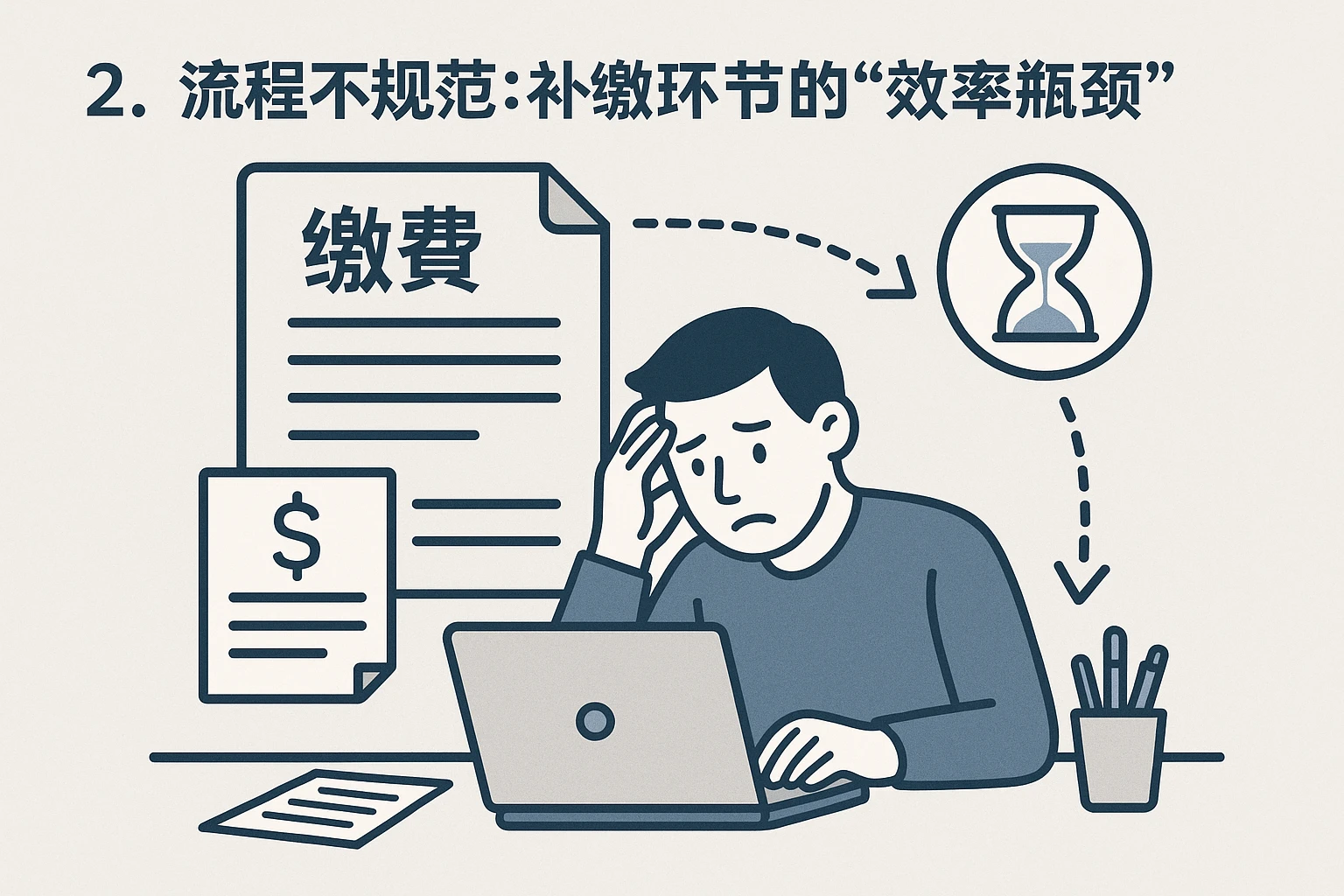 2. 流程不规范：补缴环节的“效率瓶颈”
