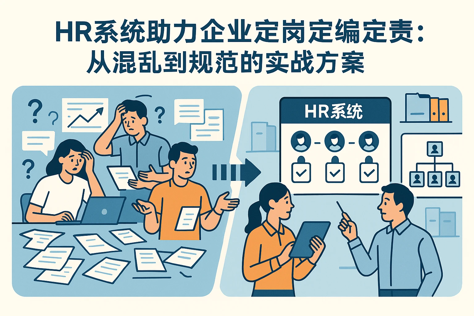 HR系统助力企业定岗定编定责：从混乱到规范的实战方案