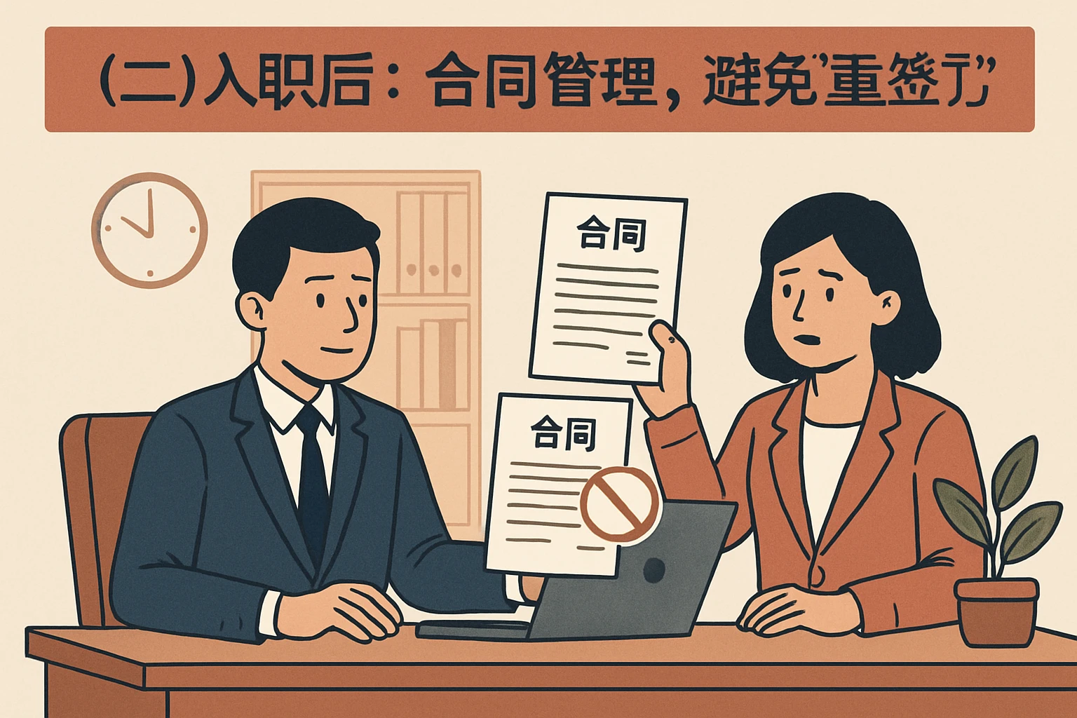 （二）入职后：合同管理，避免“重复签订”