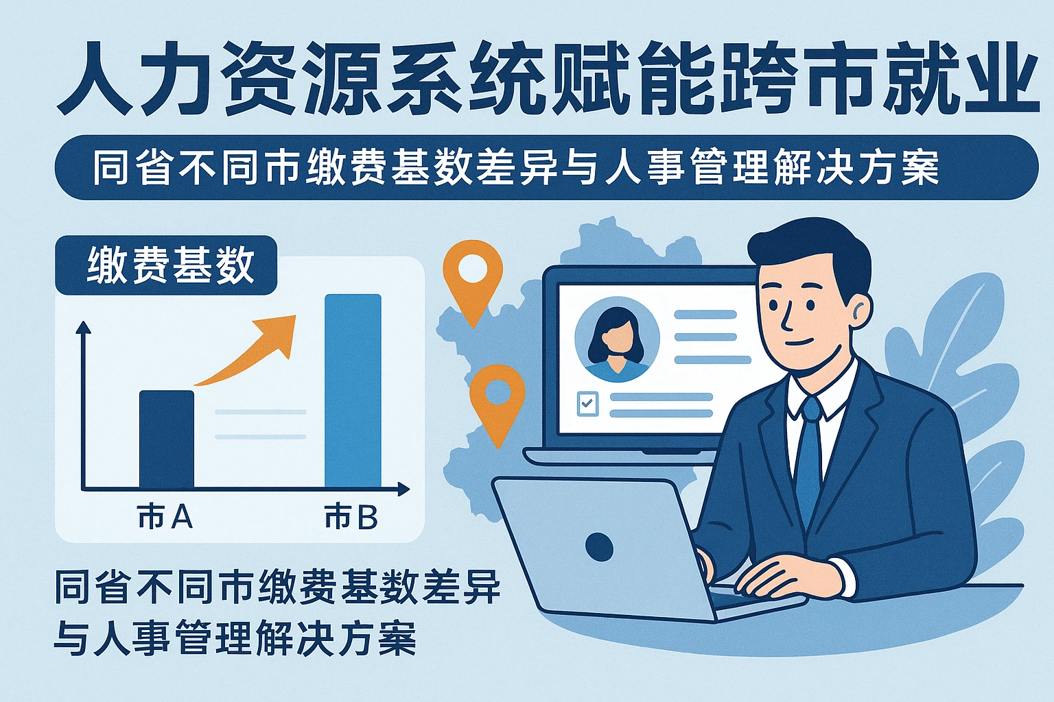 人力资源系统赋能跨市就业：同省不同市缴费基数差异与人事管理解决方案