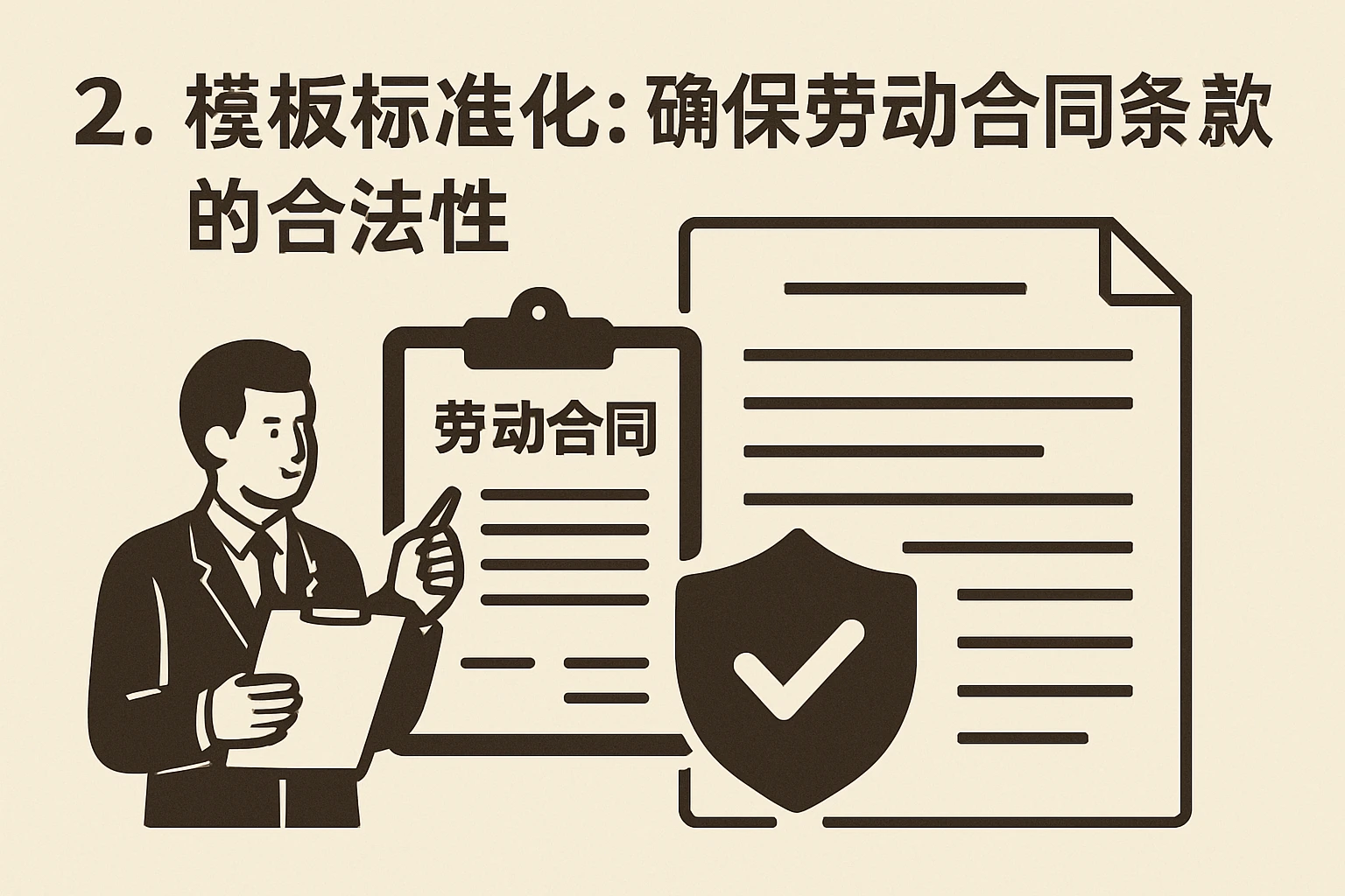 2. 模板标准化：确保劳动合同条款的合法性