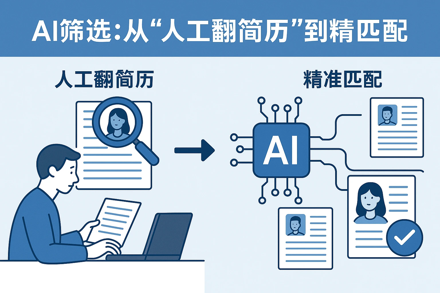 2. AI筛选：从“人工翻简历”到“精准匹配”