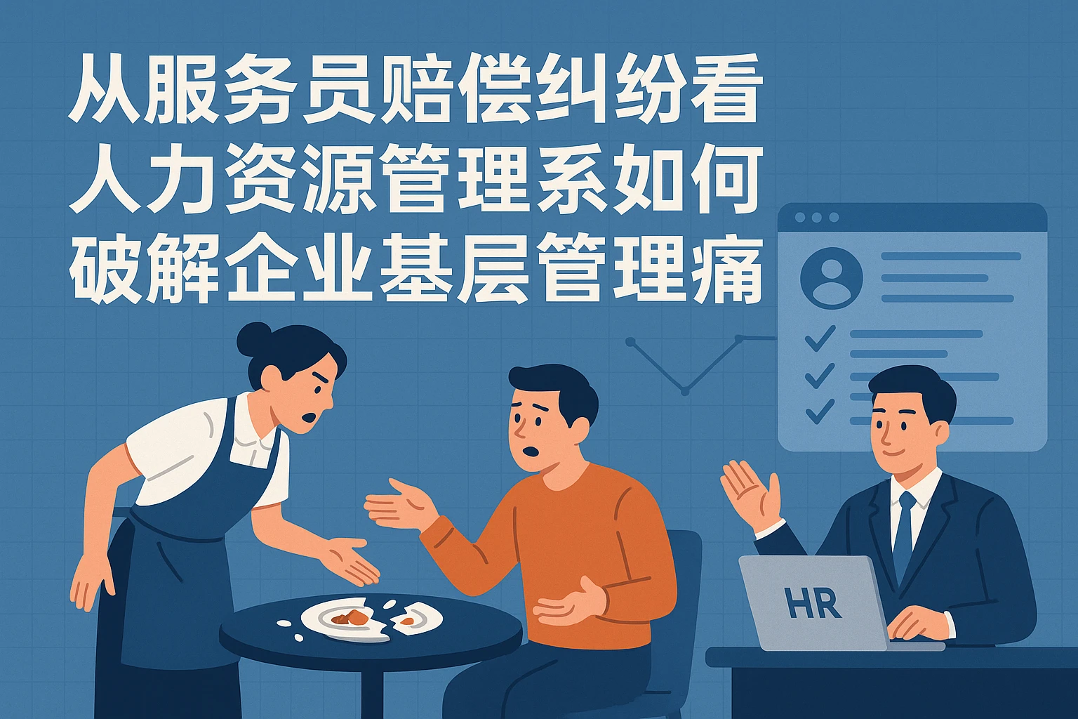 从服务员赔偿纠纷看人力资源管理系统如何破解企业基层管理痛点