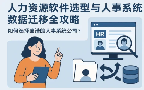 人力资源软件选型与人事系统数据迁移全攻略：如何选择靠谱的人事系统公司？