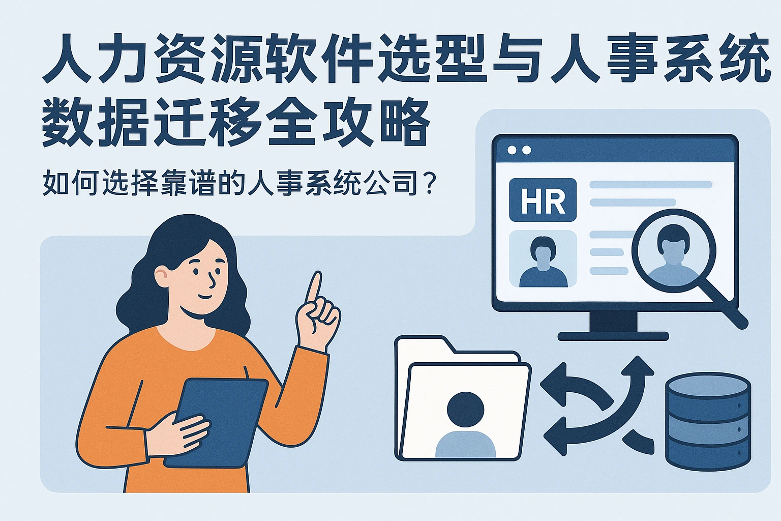人力资源软件选型与人事系统数据迁移全攻略：如何选择靠谱的人事系统公司？