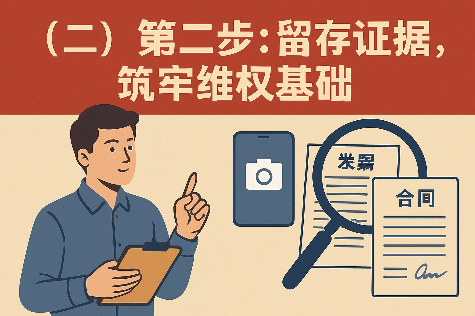 （二）第二步：留存证据，筑牢维权基础