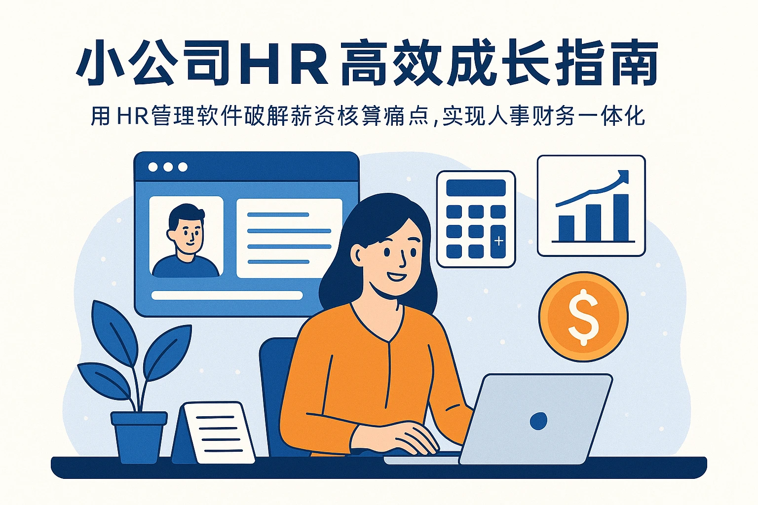 小公司HR高效成长指南：用HR管理软件破解薪资核算痛点，实现人事财务一体化