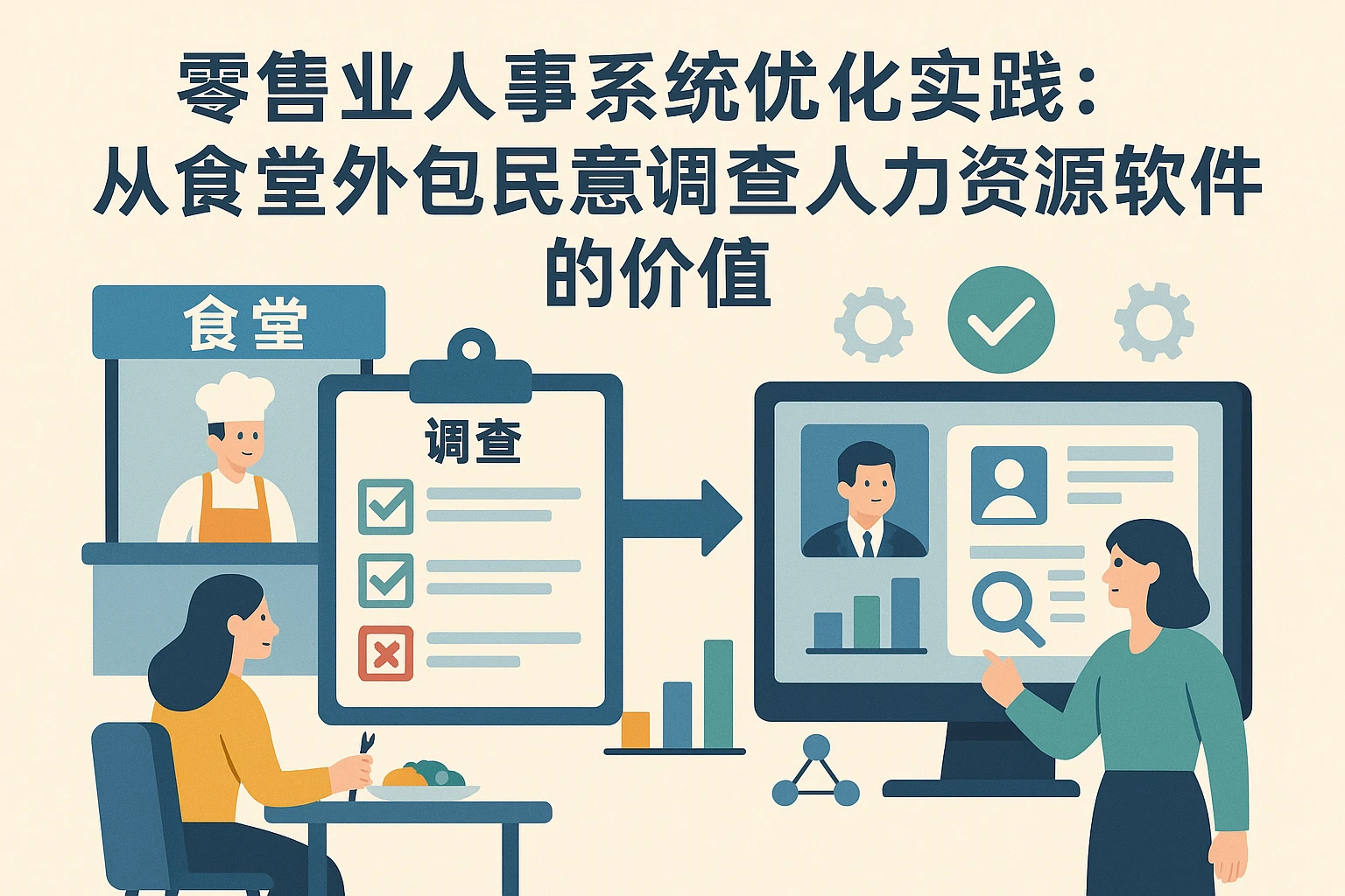 零售业人事系统优化实践：从食堂外包民意调查看人力资源软件的价值