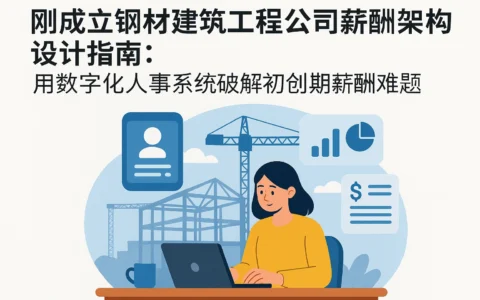 刚成立钢材建筑工程公司薪酬架构设计指南:用数字化人事系统破解初创期薪酬难题