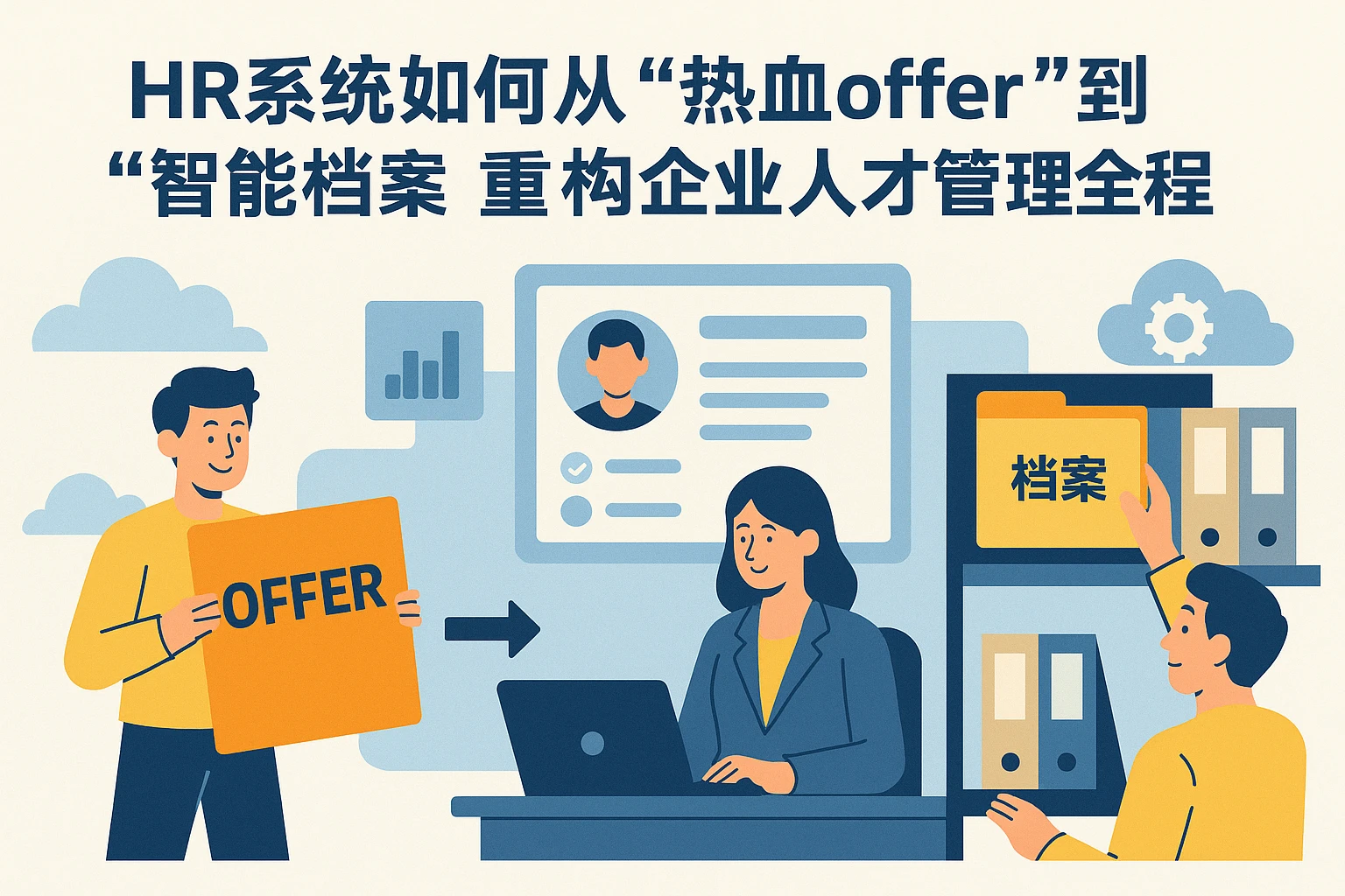 HR系统如何从“热血offer”到“智能档案”，重构企业人才管理全流程