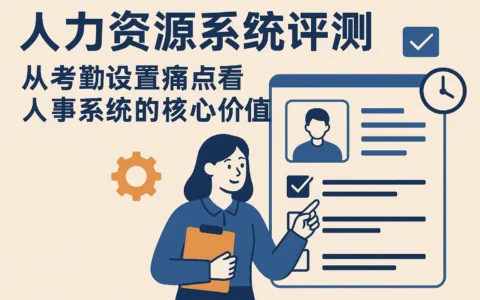 人力资源系统评测：从考勤设置痛点看人事系统的核心价值