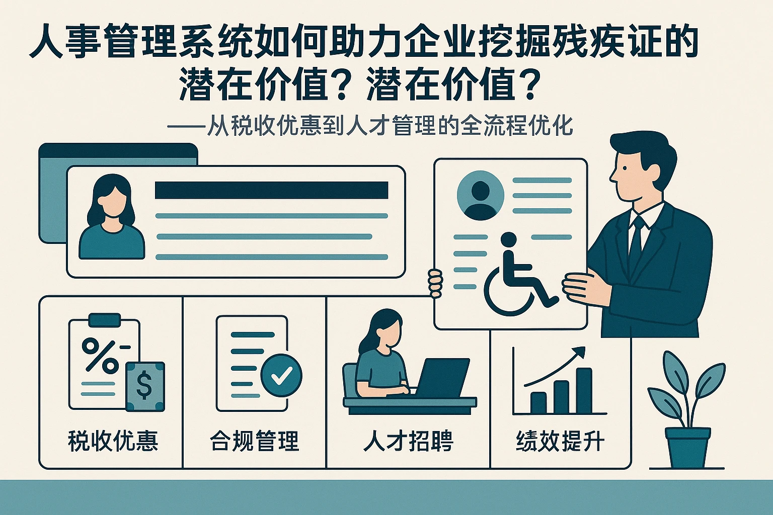 人事管理系统如何助力企业挖掘残疾证的潜在价值？——从税收优惠到人才管理的全流程优化