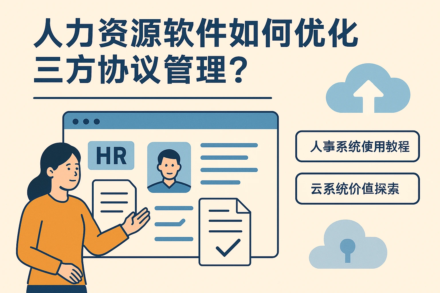 人力资源软件如何优化三方协议管理？人事系统使用教程与云系统价值探索