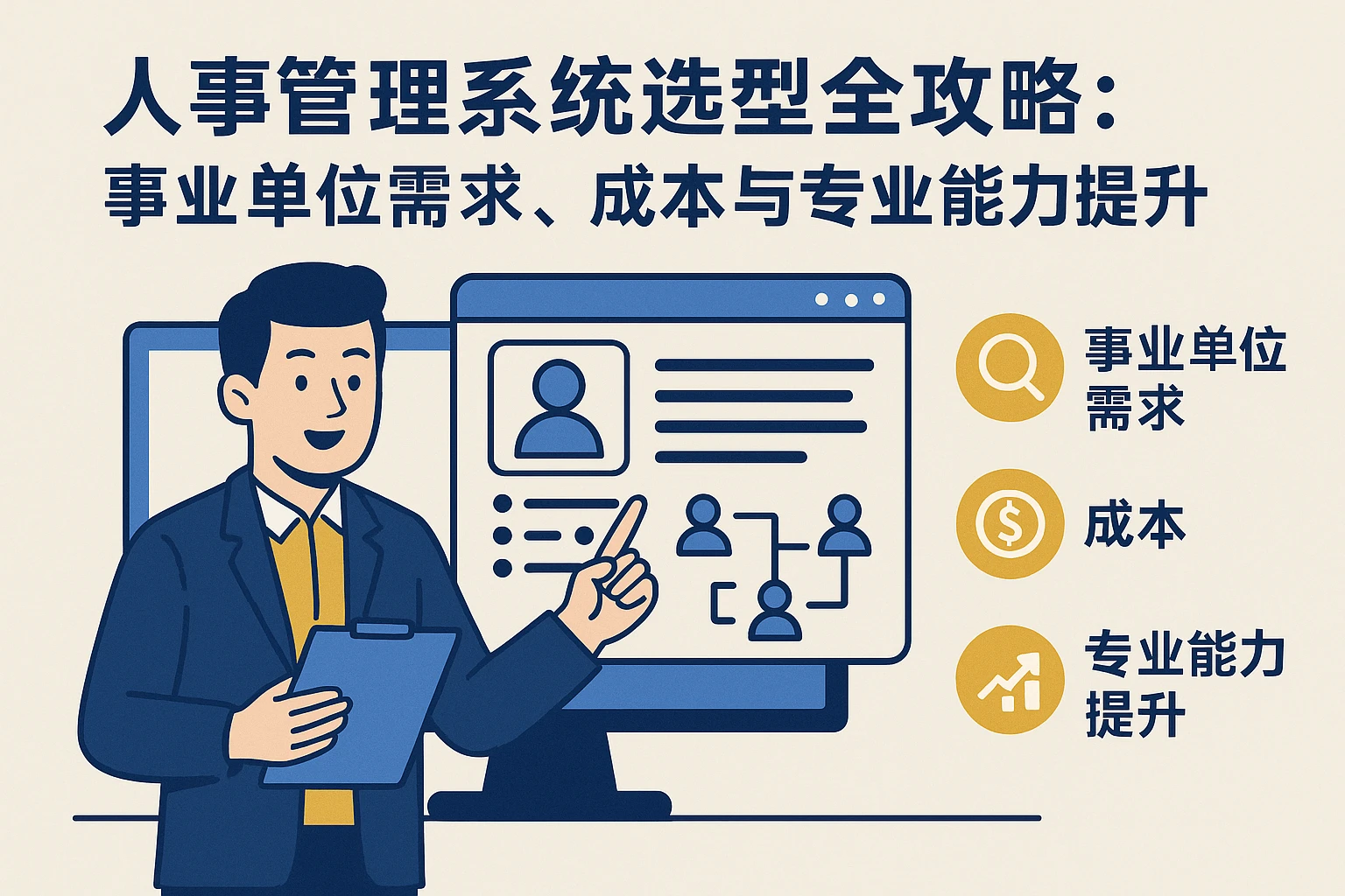 人事管理系统选型全攻略：事业单位需求、成本与专业能力提升